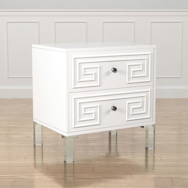 Furniture of America Zala Contemporary 24-inch 2-drawer Side Table