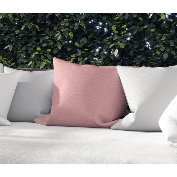 ZEUS PINK AND WHITE Accent Pillow By Kavka Designs