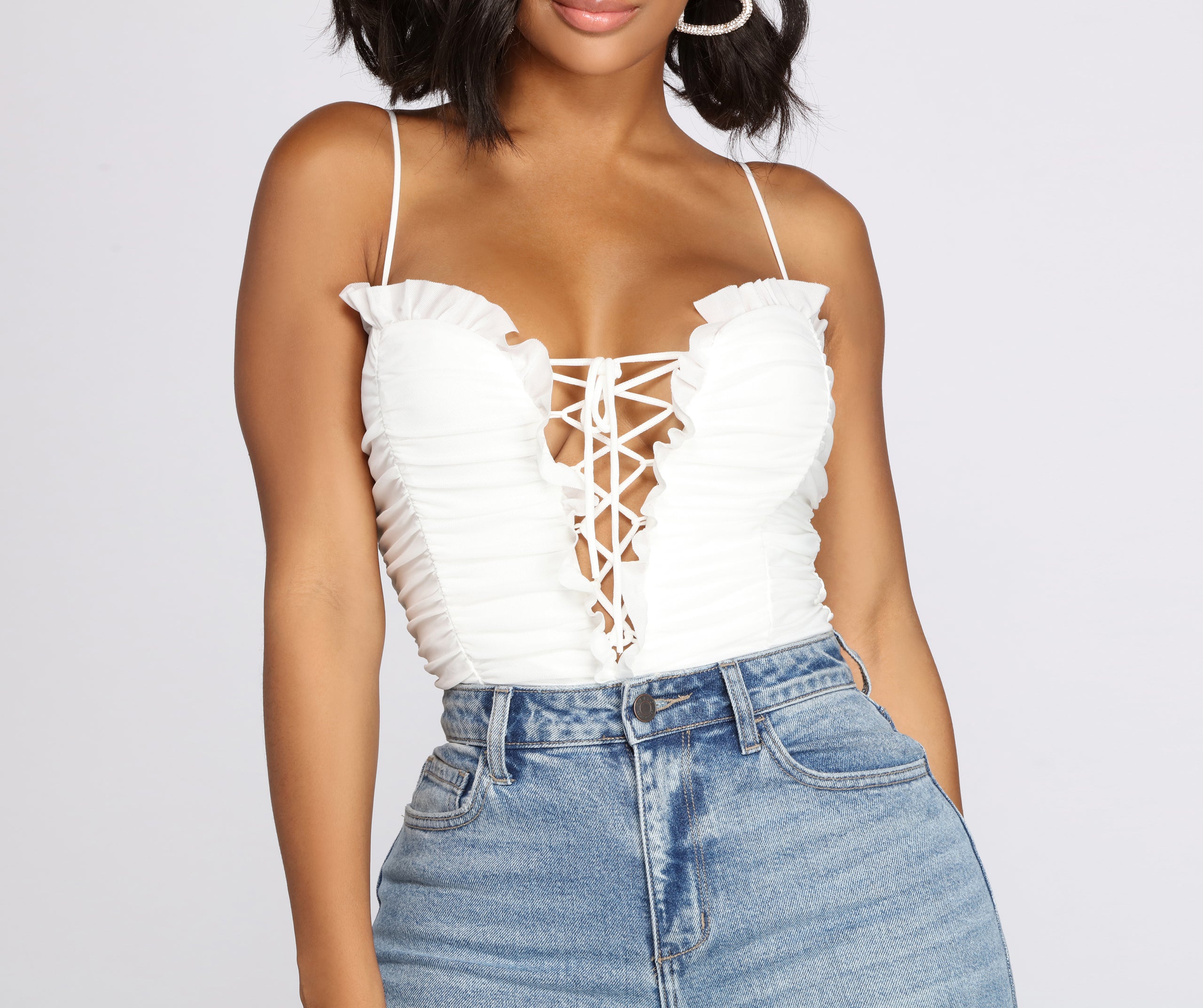 Ready Or Not Ruched Bodysuit