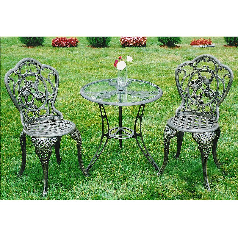 Oakland Living 3-pc. Hummingbird Bistro Patio Set - Outdoor