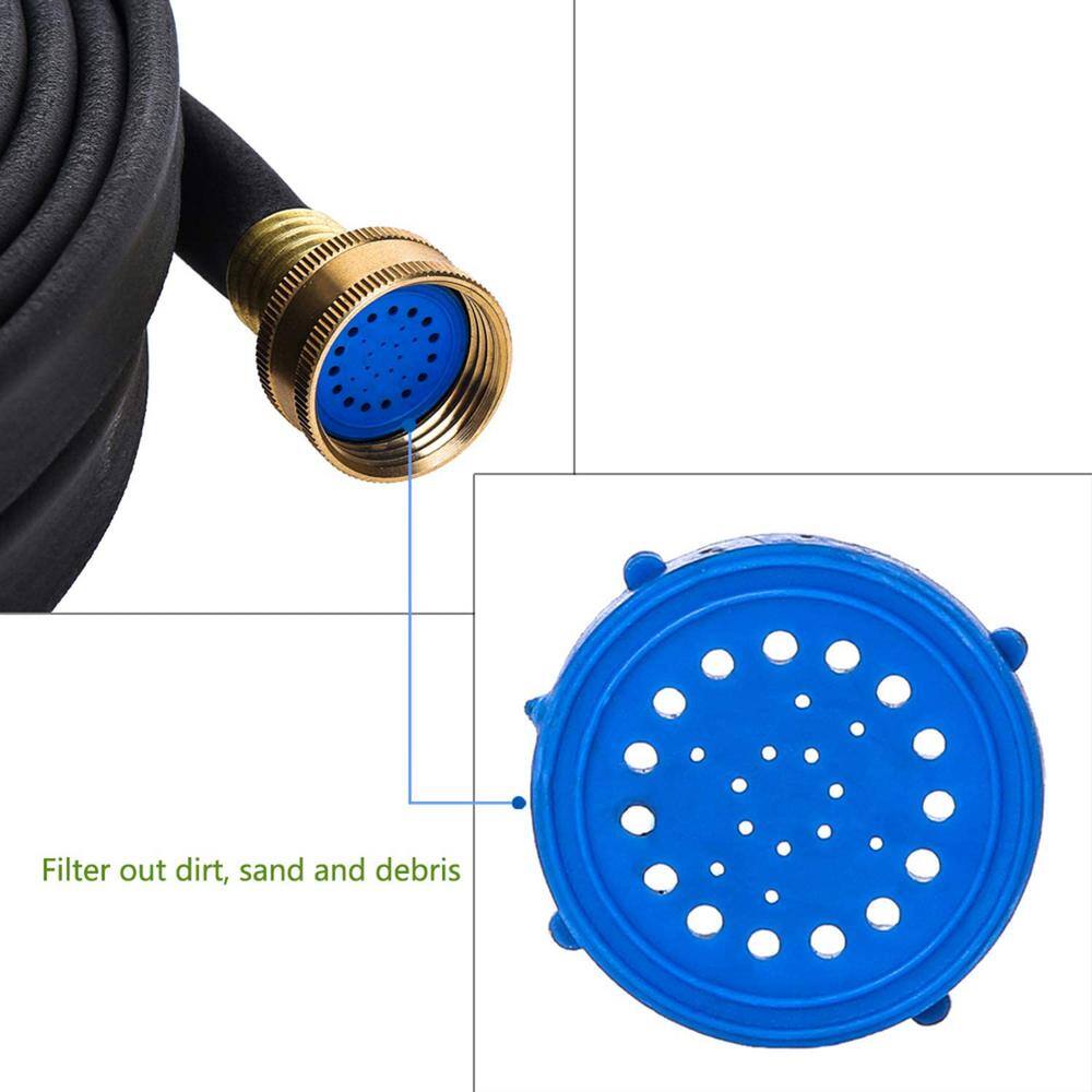 Cubilan 12 in. x 50 ft. Garden Soaker Hose More Water leakage Heavy-Duty Metal Hose Connector Ends B085MK91XY