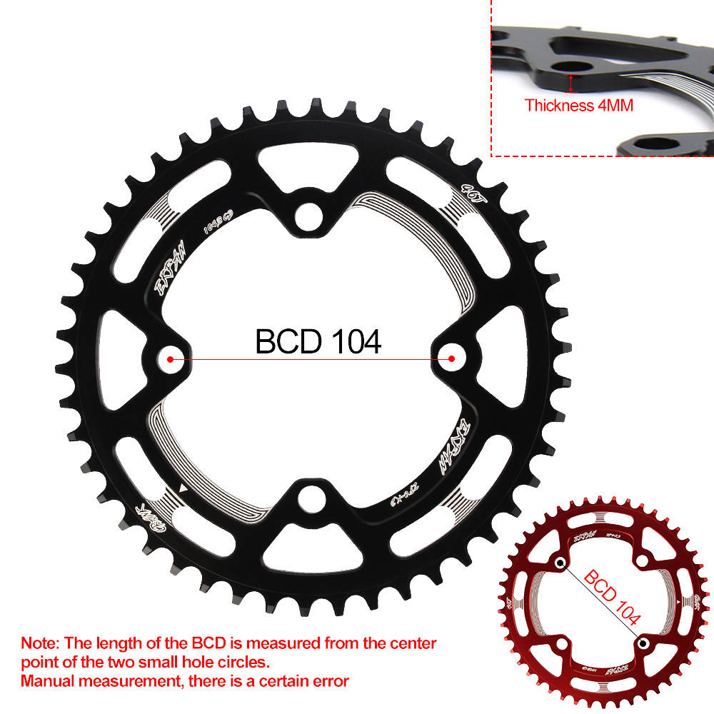 104BCD XT Round Shape 30T 32T 34T 36T 38T 40T 42T 44T 46T 48T 50T 52T Cycling Chain ring MTB Bike Chainwheel