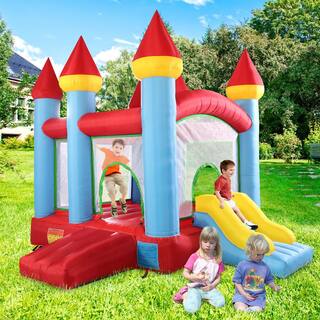 TOBBI Inflatable Jumping Castle Bounce House Blow Up Kids Bouncer Playhouse with Slide TH17M0543