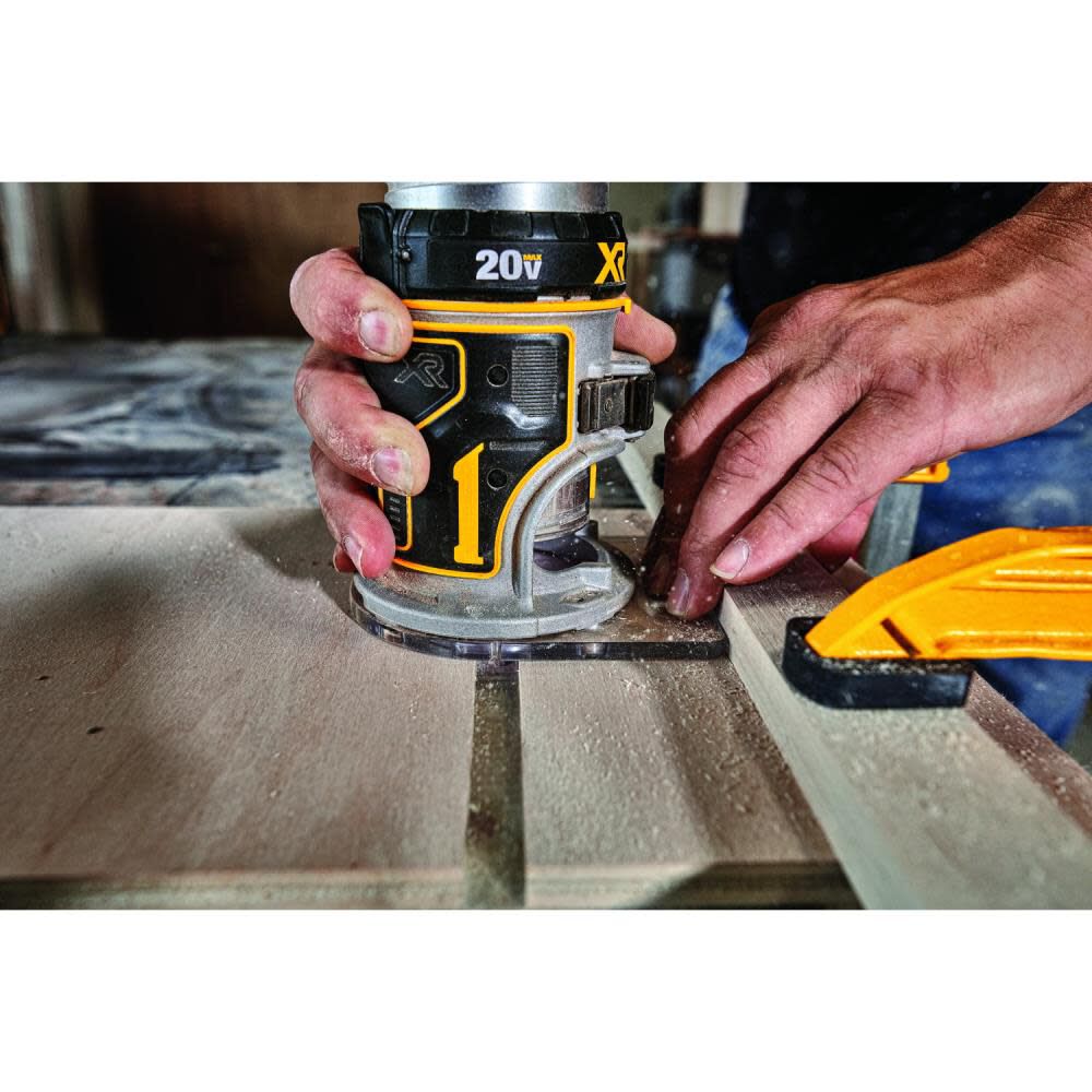 DEWALT 1/4-in Variable Speed Brushless Fixed Cordless Router (Bare Tool) DCW600B from DEWALT