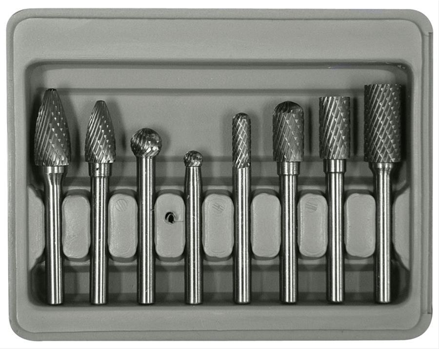 Astro Pneumatic Tool Company 2181 Astro Pneumatic Tool Company 8-Piece Double Cut Carbide Rotary Burr Sets