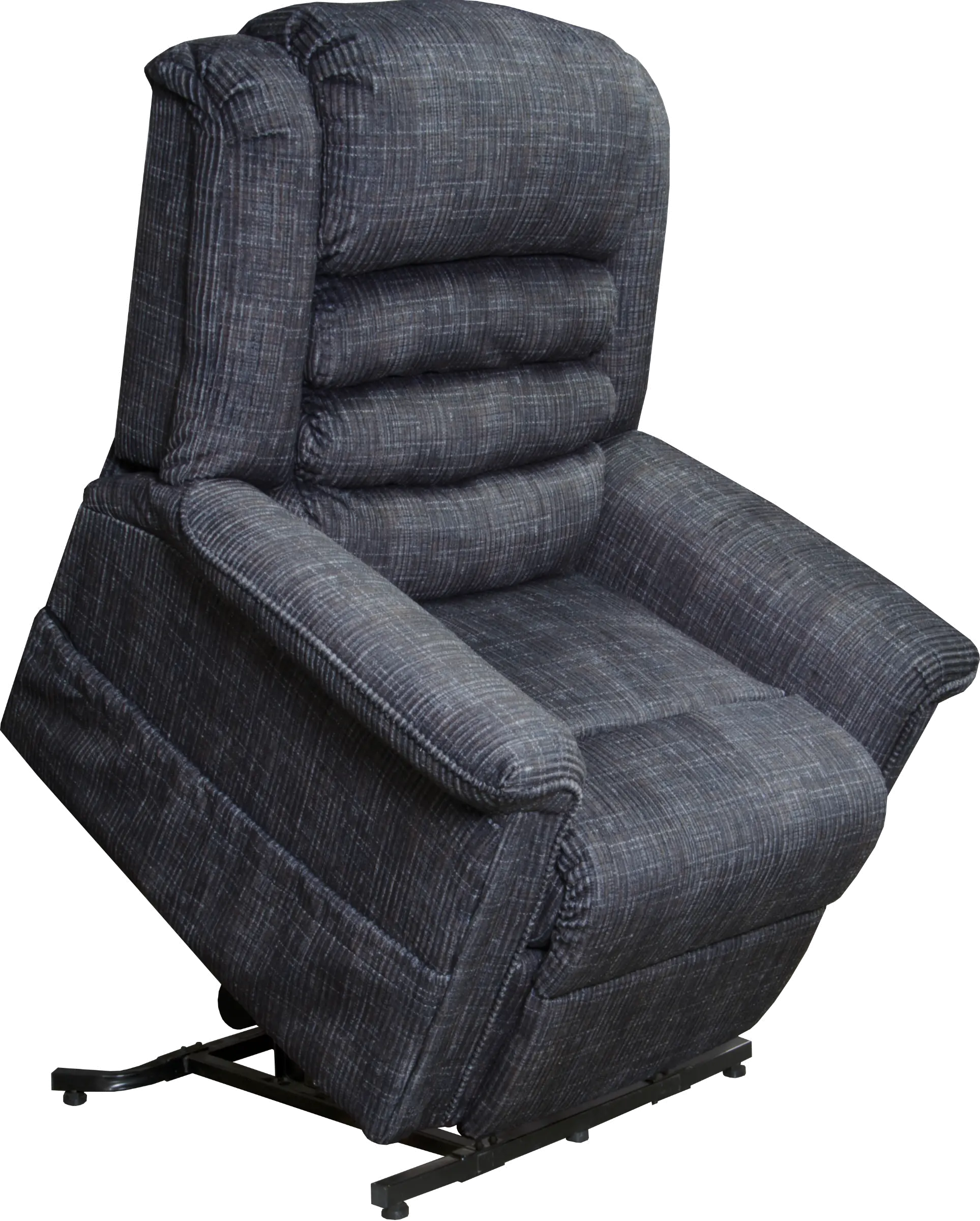 Soother Gray Power Reclining Lift Chair with Heat and Massage