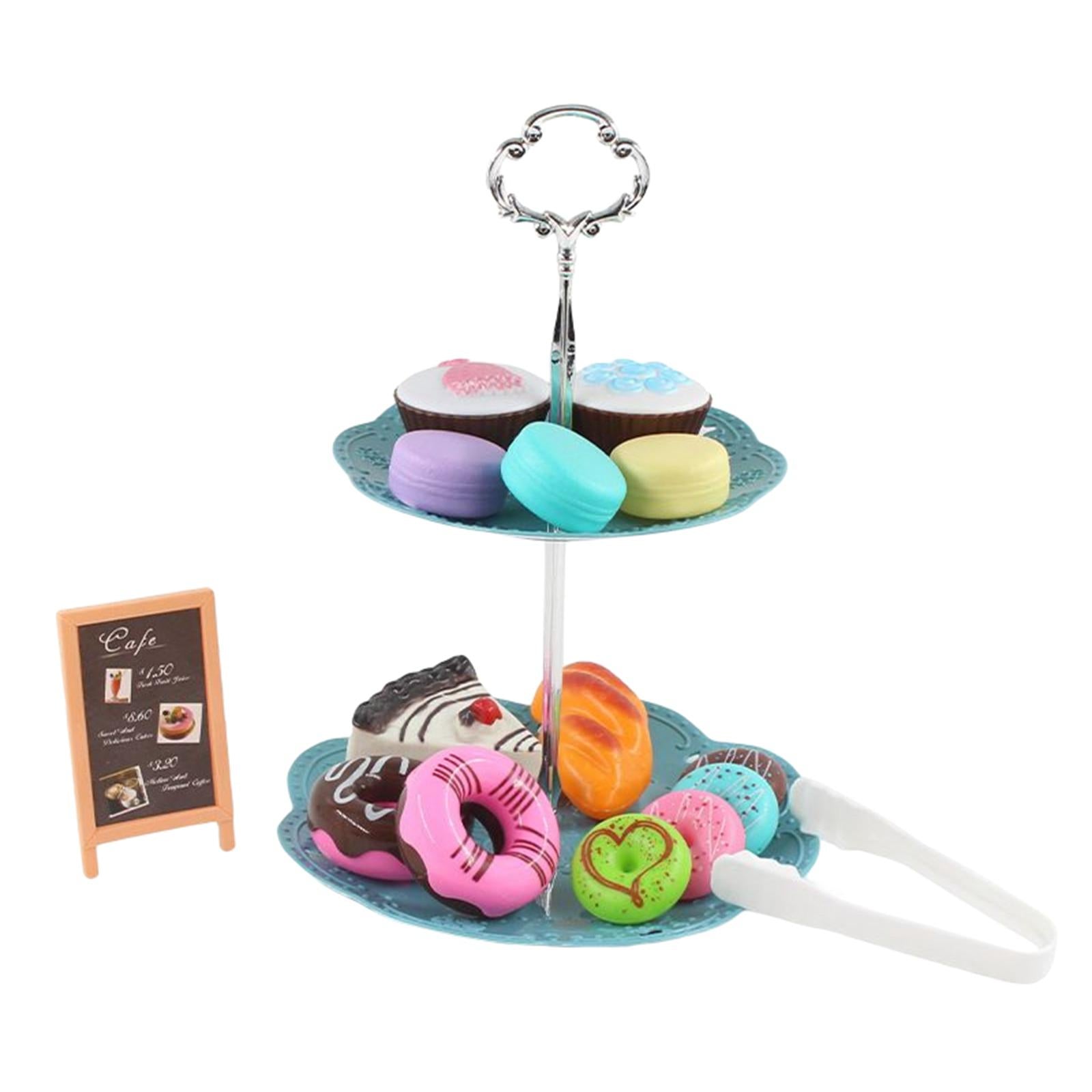 1 Set Toyset Pretend Toy Cake Accessories Coffee Machine Dessert Teaset Gift Tea Party Set for Kitchen Toddlers