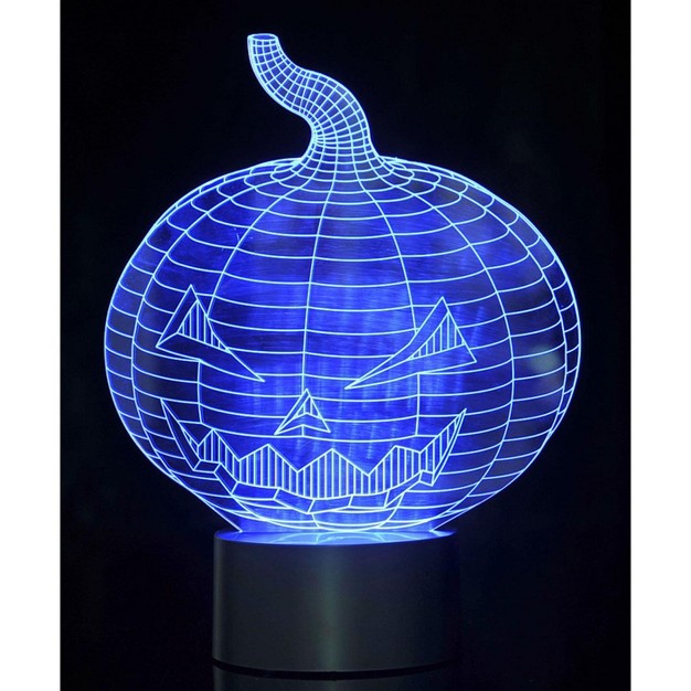 Link 3d Pumpkin Laser Cut Precision Multi Colored Led Night Light Lamp Great For Bedrooms Dorms Dens Offices And More