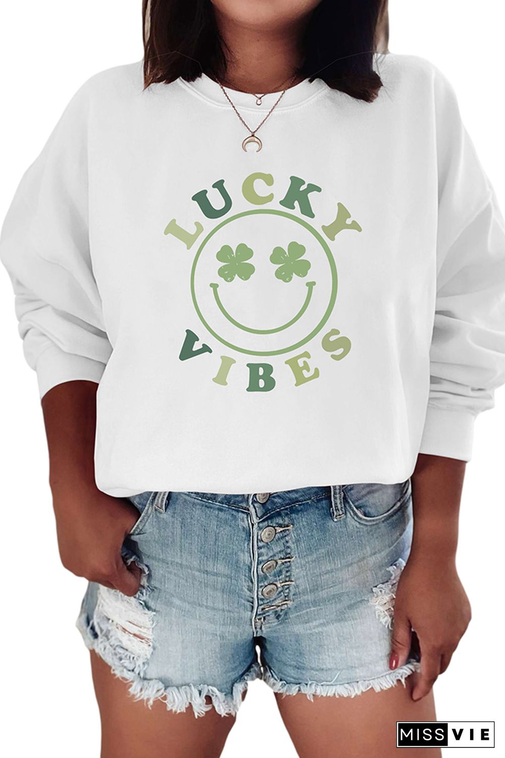 Lucky Vibes-ST Patricks Day Sweatshirt Wholesale