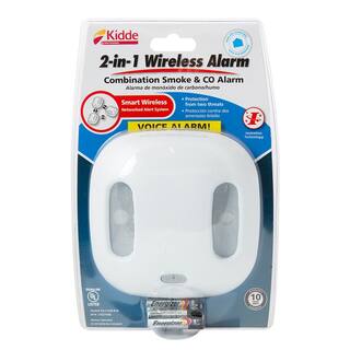 Kidde Battery Operated Smoke and Carbon Monoxide Combination Detector with Wire-Free Interconnect and Voice Alarm 21027448