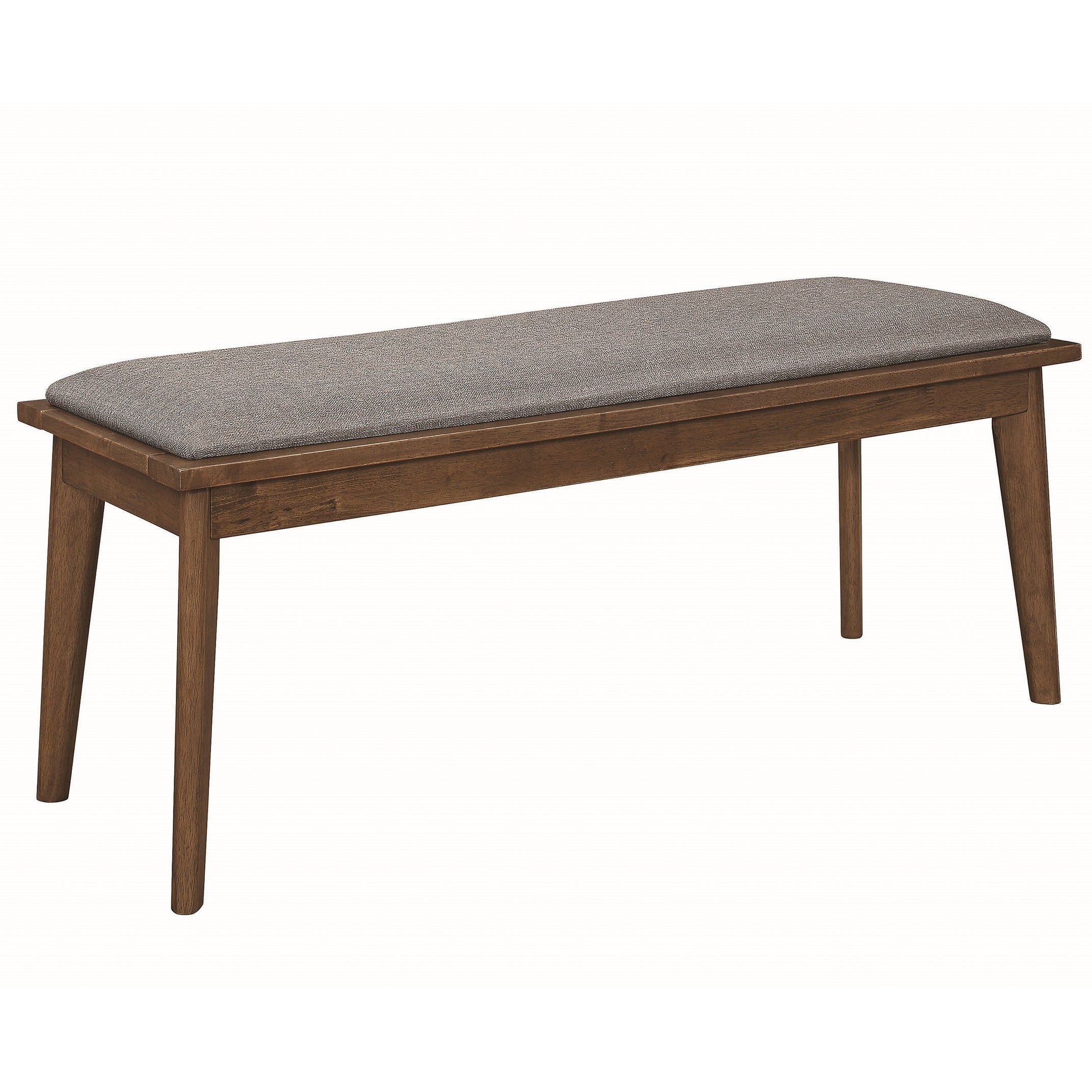 Retro Modern Design Natural Walnut Bench