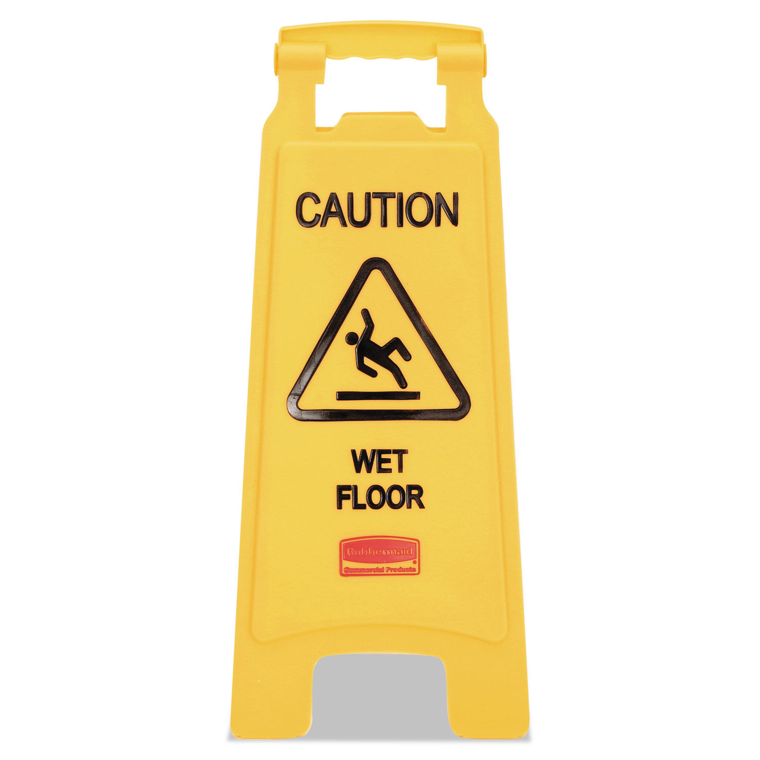 Caution Wet Floor Sign by Rubbermaidandreg; Commercial RCP611277YW