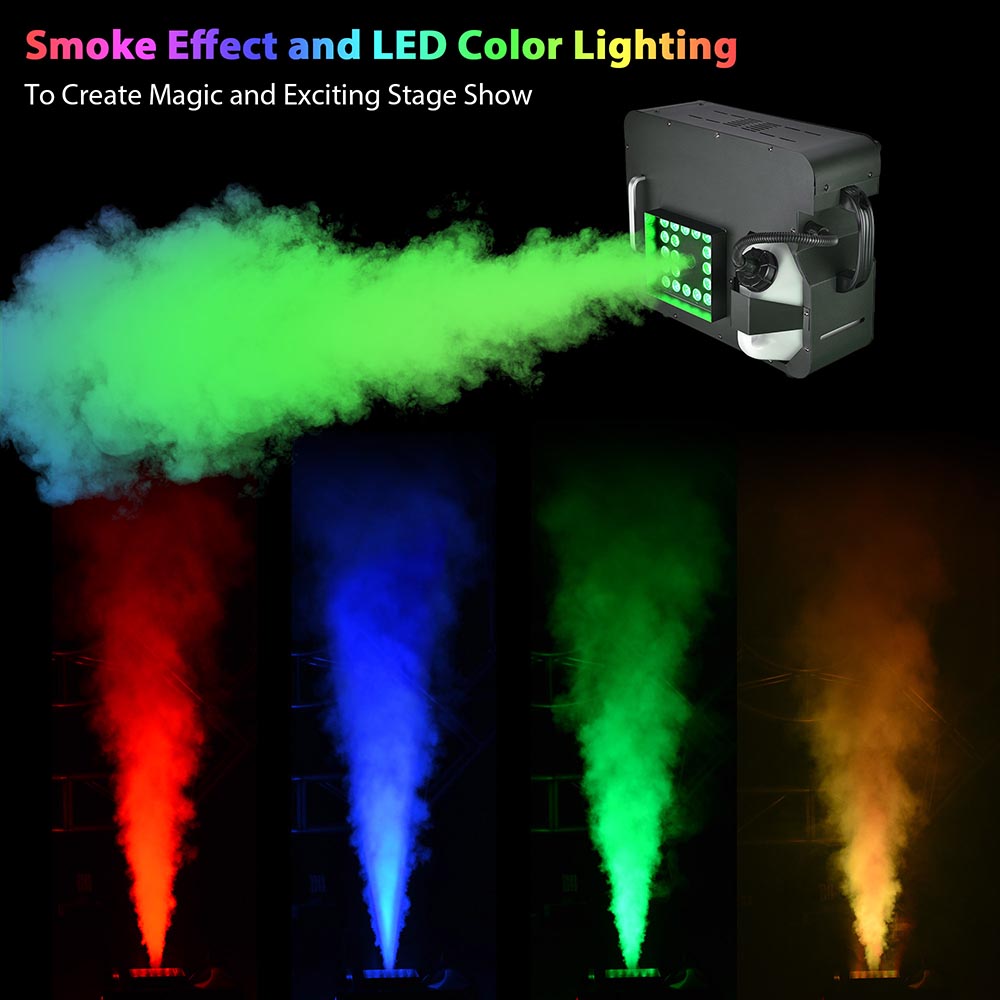 Yescom Fog Smoke Machine w/ Remote Light DMX 20000 CFM 1500w