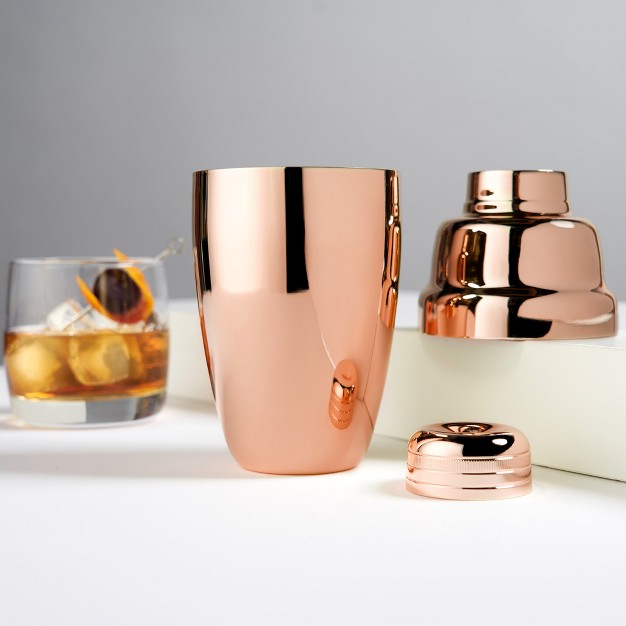 Viski Copper Heavyweight Cocktail Shaker Set 17oz