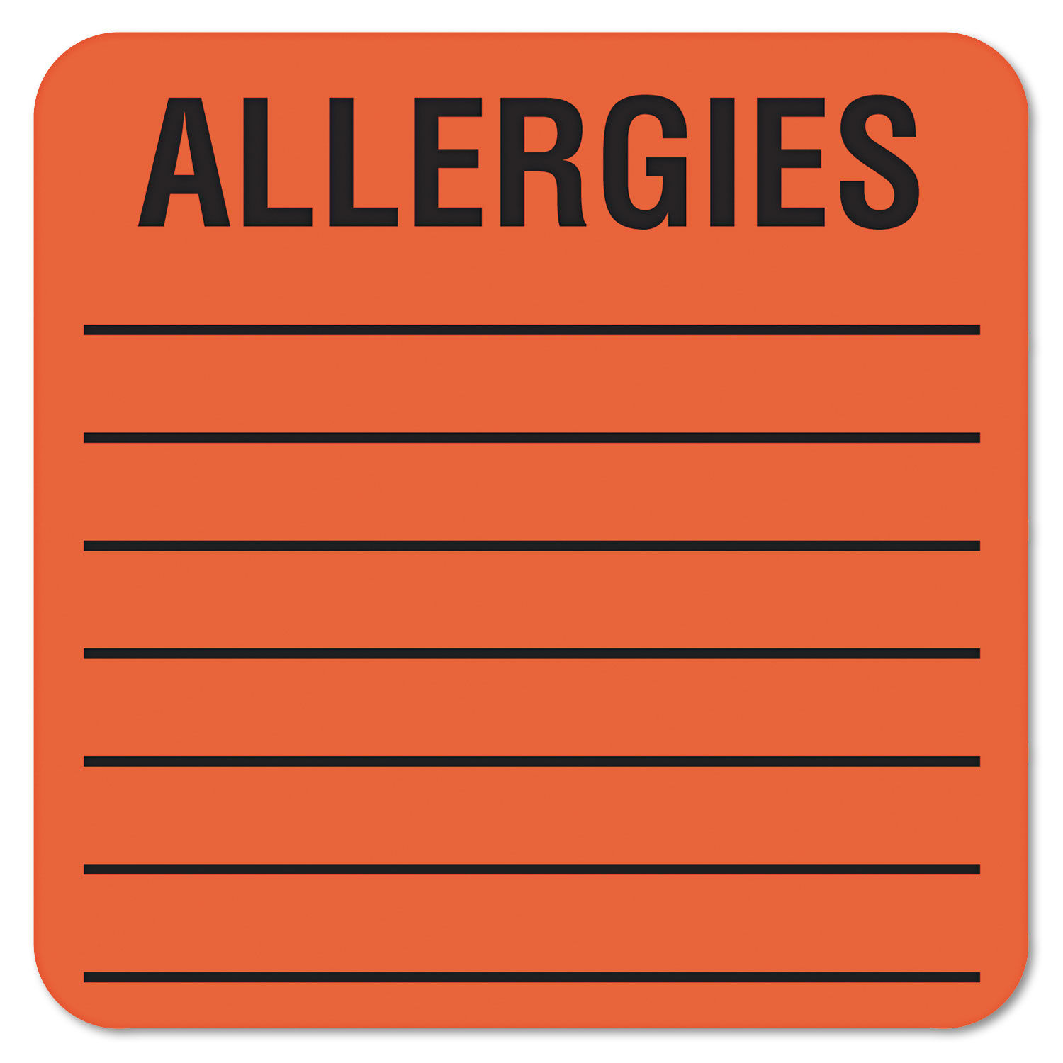 Allergy Warning Labels by Tabbiesandreg; TAB40560