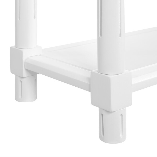 NewRidge Home Goods Harrison Narrow Side Table， White， Set of 2