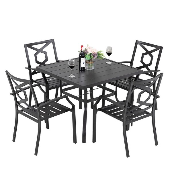 Nuu Garden Outdoor 5Piece Iron Dining Set