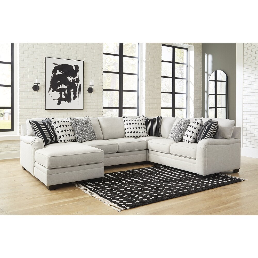 Signature Design by Ashley Huntsworth Dove Gray 4 Piece Sectional with Chaise   128\