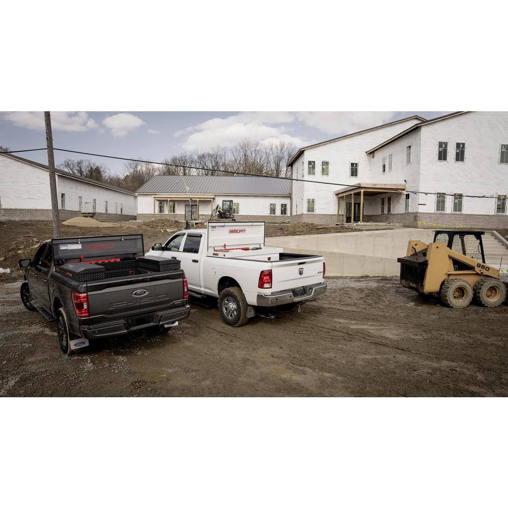 Weather Guard 62.5 in. Gloss Black Aluminum Compact Deep Truck Tool Box 137-5-03