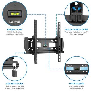 mount-it! Locking Anti-Theft TV Wall Mount for Screens up to 55 in. MI-2244T