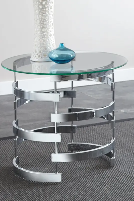 Tayside Glass End Table