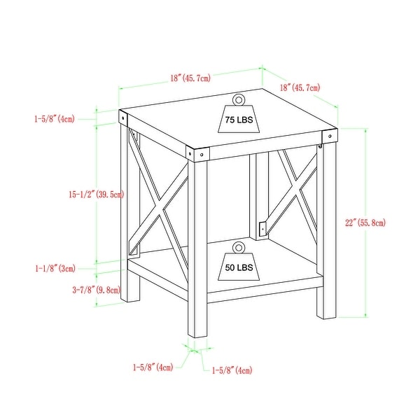 Magnolia Metal X End Table