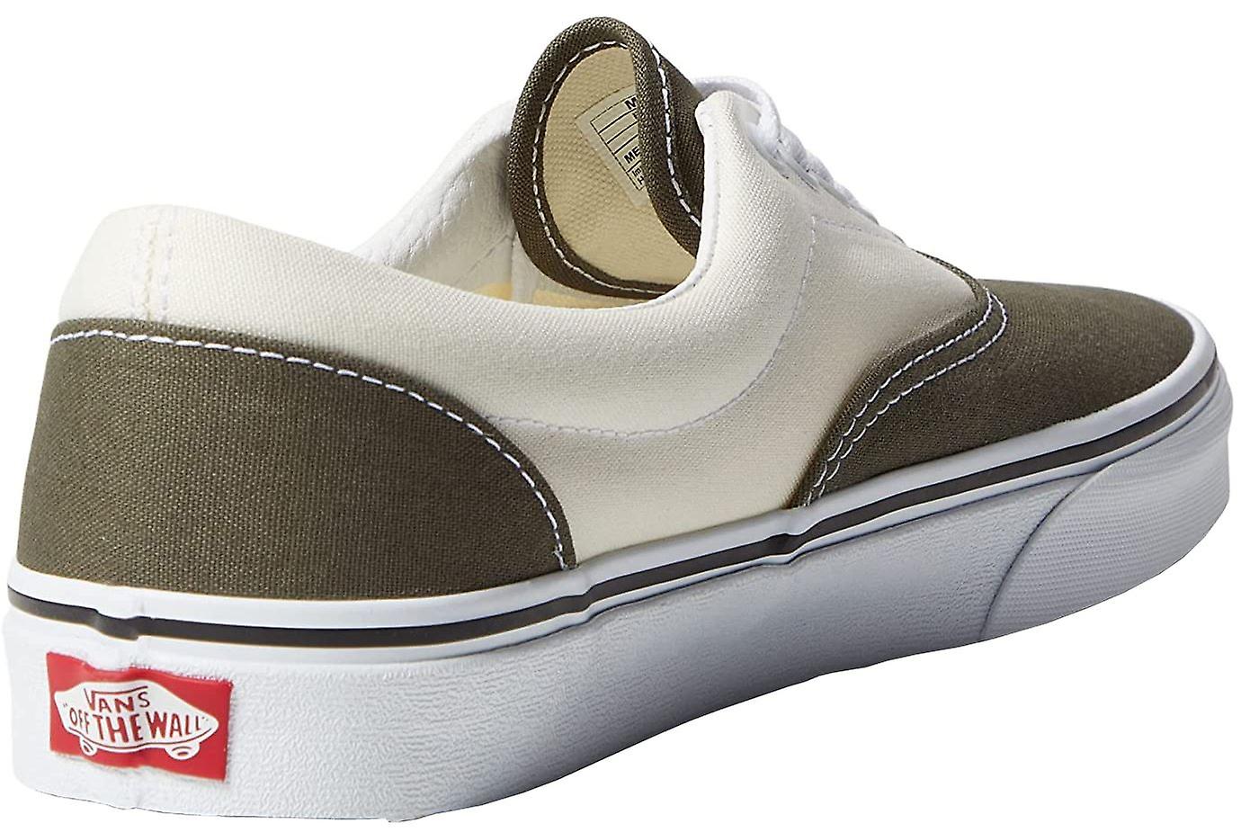 Vans UA Era Utility Pop White Khaki Mens Canvas Skate Trainers