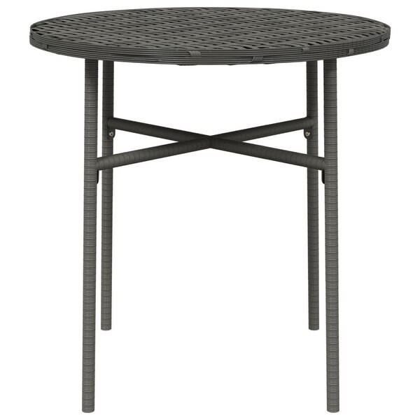 vidaXL Tea Table Black/Brown/Gray17.7