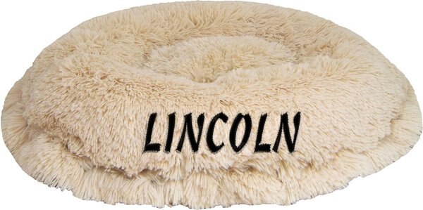 Bessie + Barnie Personalized Ultra Plush Luxury Shag Deluxe Cat and Dog Lily Pod Bed， X-Small