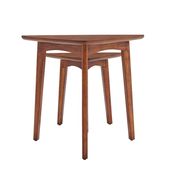 Carson Carrington Yttertanger 24-inch Mid-Century Wood Triangular Nesting End Table (Set of 2)