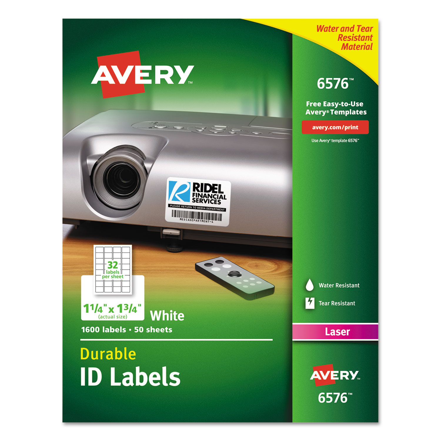 Durable Permanent ID Labels with TrueBlock Technology by Averyandreg; AVE6576