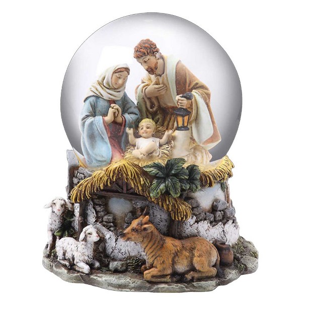 Kurt Adler Holy Family Musical Snow Globe