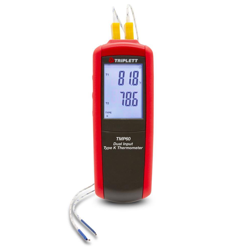 TRIPLETT Dual Input Type KJ Thermometer TMP60