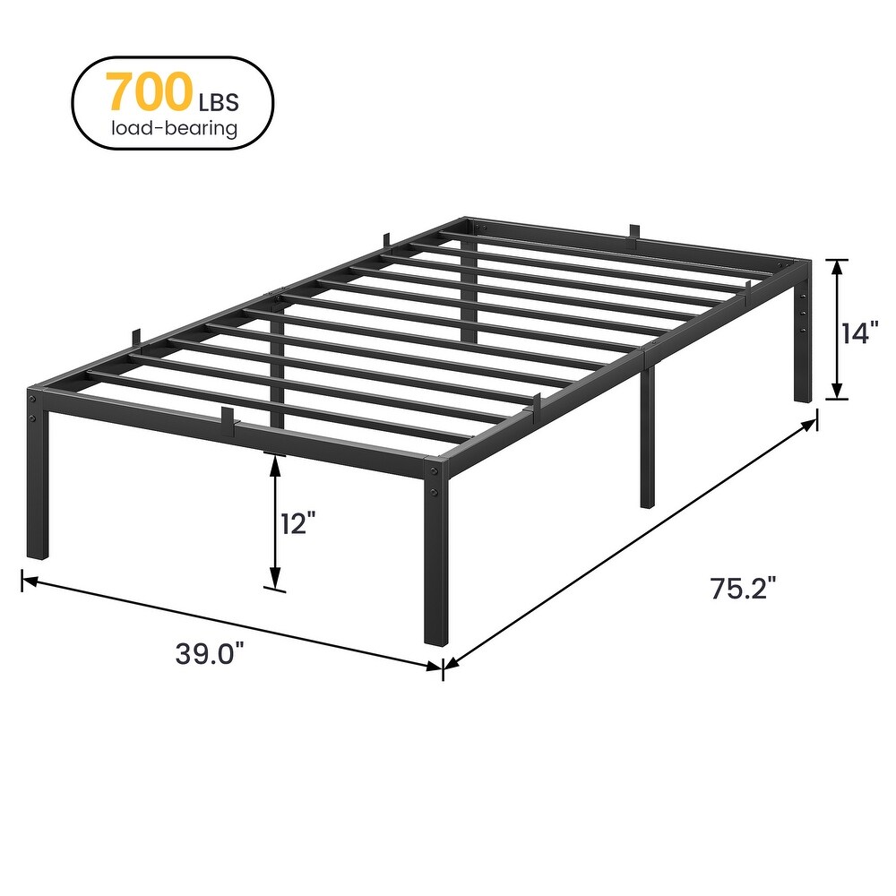 Modern Platform Bed Frame Geometric for Bedroom