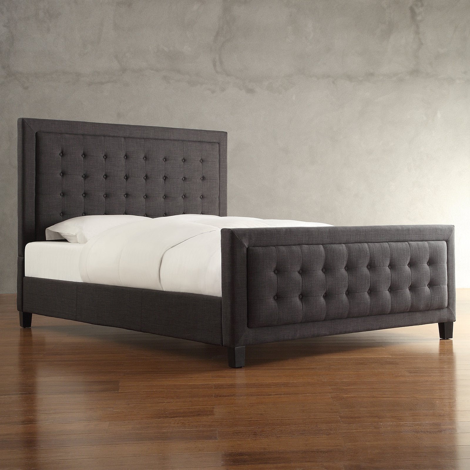 Weston Home Leyton Upholstered Low Profile Bed