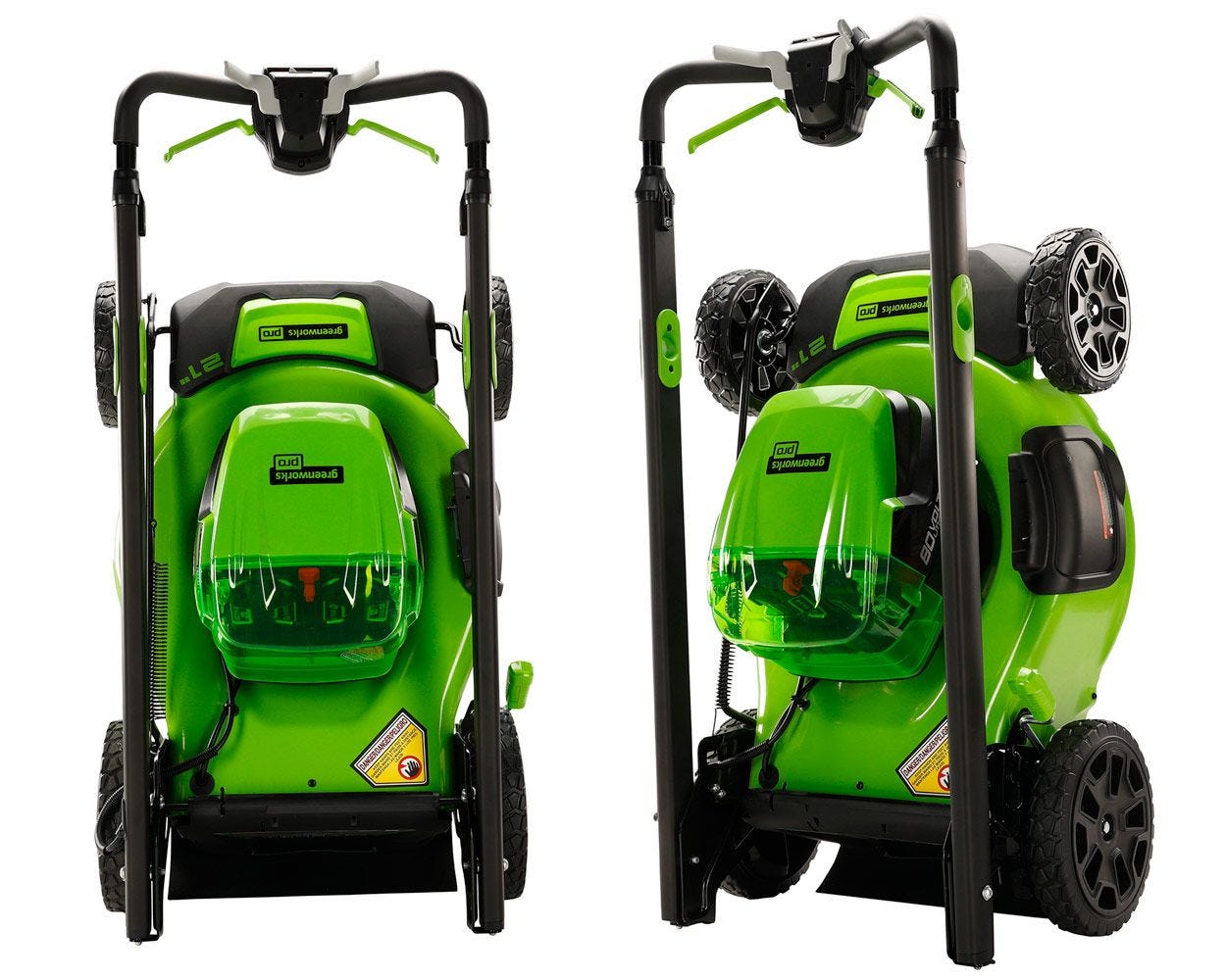 80V 21'' Self Propelled Lawn Mower  (2) 4.0 Ah Batteries | Greenworks Tools