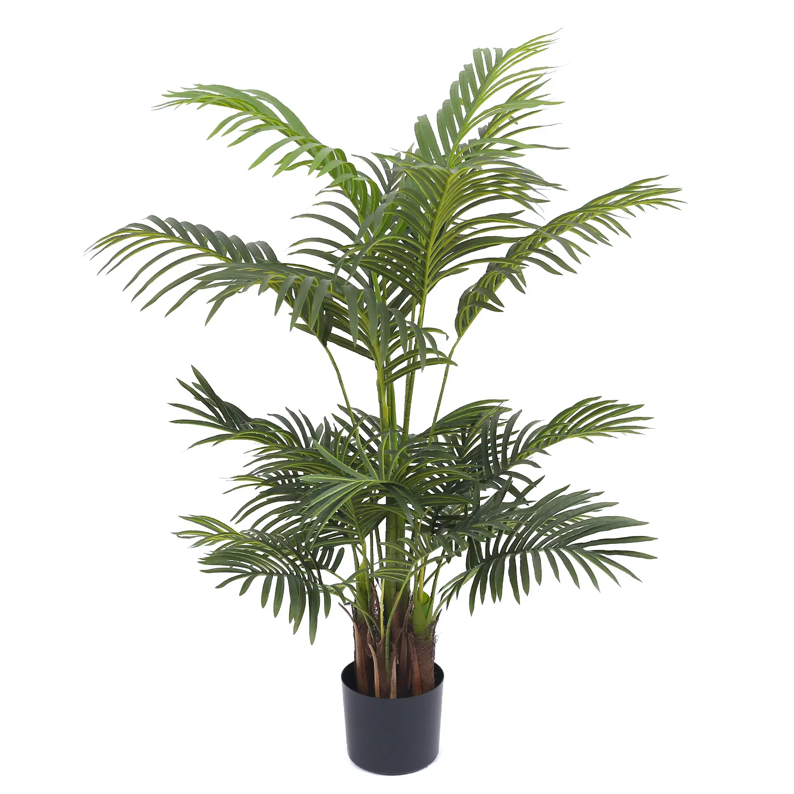 Home decorative bonsai plant potted artificial Areca palm green leaves home wedding decor artificial plants luxury artificial