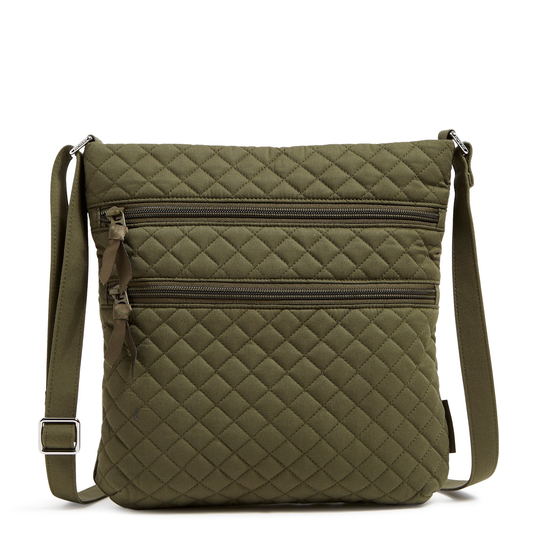 Triple Zip Hipster Crossbody Bag