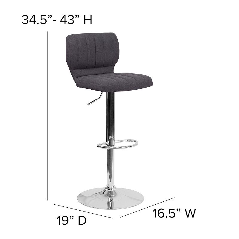 Flash Furniture Contemporary Adjustable Height Bar Stool