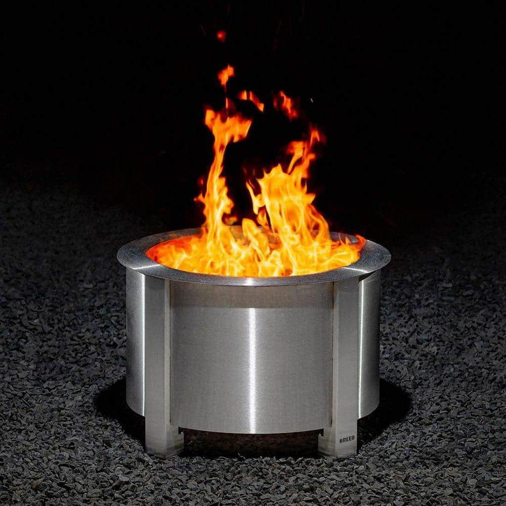 Breeo X Series 19 Smokeless Fire Pit in Stainless Steel BR-X19S