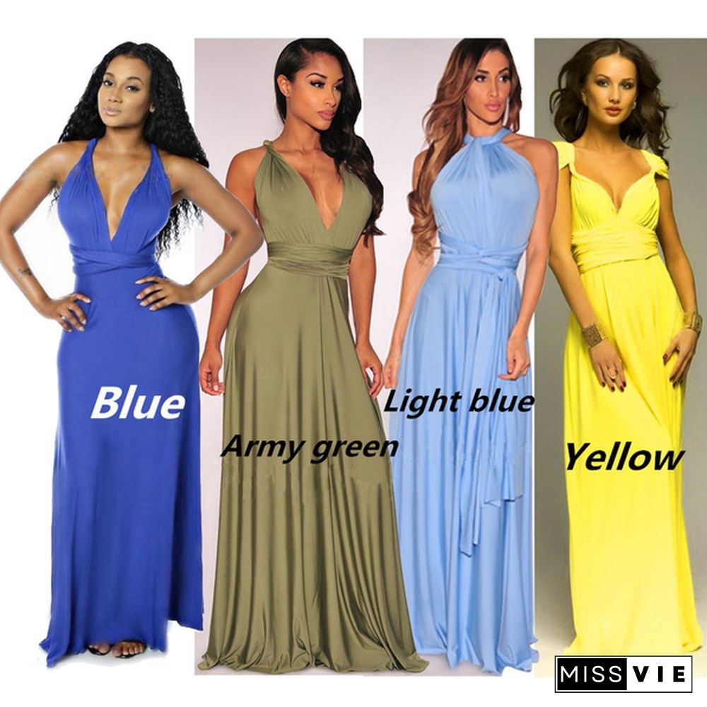 Women's Fashion Sexy Dress Formal Dress A Variety Of Ways To Wear Cross-Flush Sexy Skirt 15 Colors