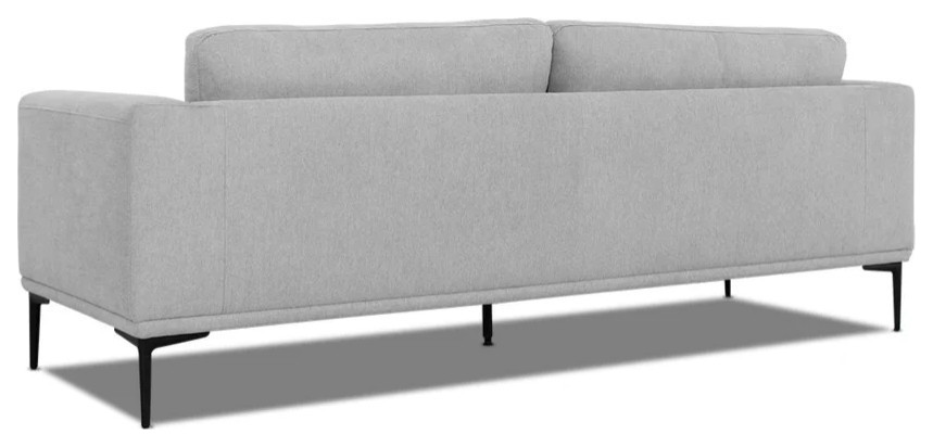 David Modern Light Gray Loveseat   Midcentury   Loveseats   by Rustic Home Furniture Deco  Houzz