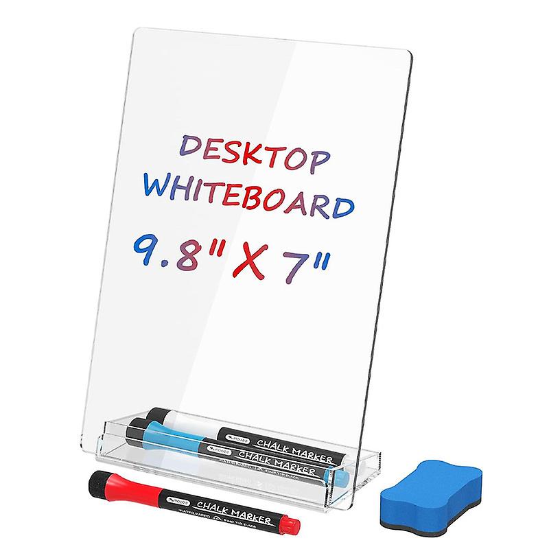 Dry Erase Board Acrylic Writing Whiteboard with Stand