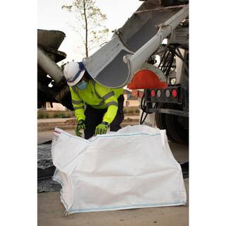 DURASACK 130 Gal. 40 in. x 40 in. x 24 in. Open Top Flat Bottom Polypropylene Concrete Washout Bag with Plastic Liner BB-4024