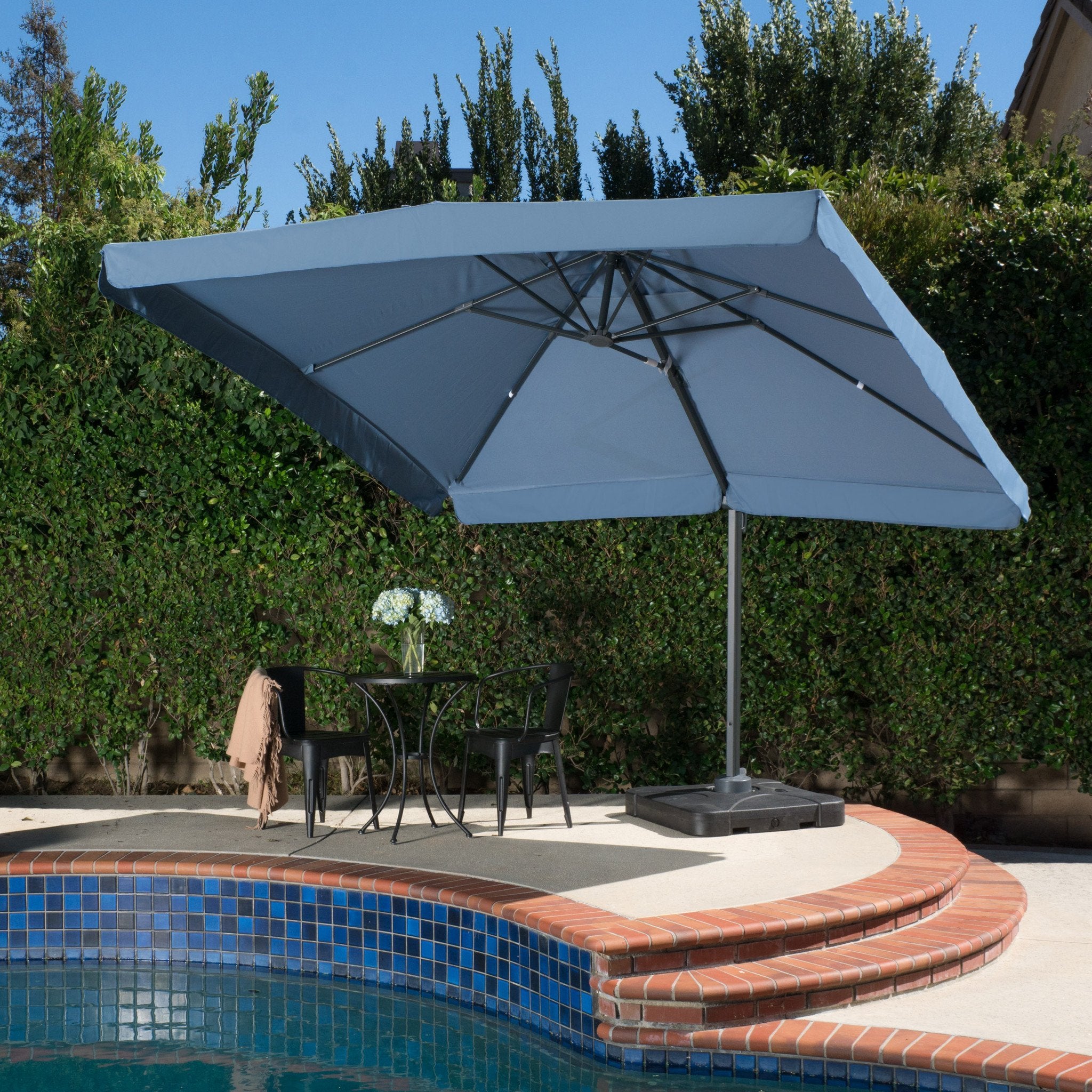 Vivaldi Outdoor 9.8-foot Canopy Umbrella with Base