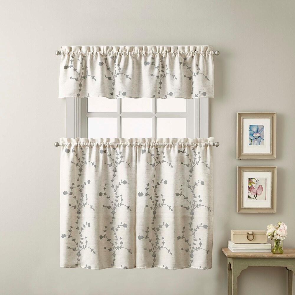 Lynette Tailored Tier Set and Valance Curtain Collection