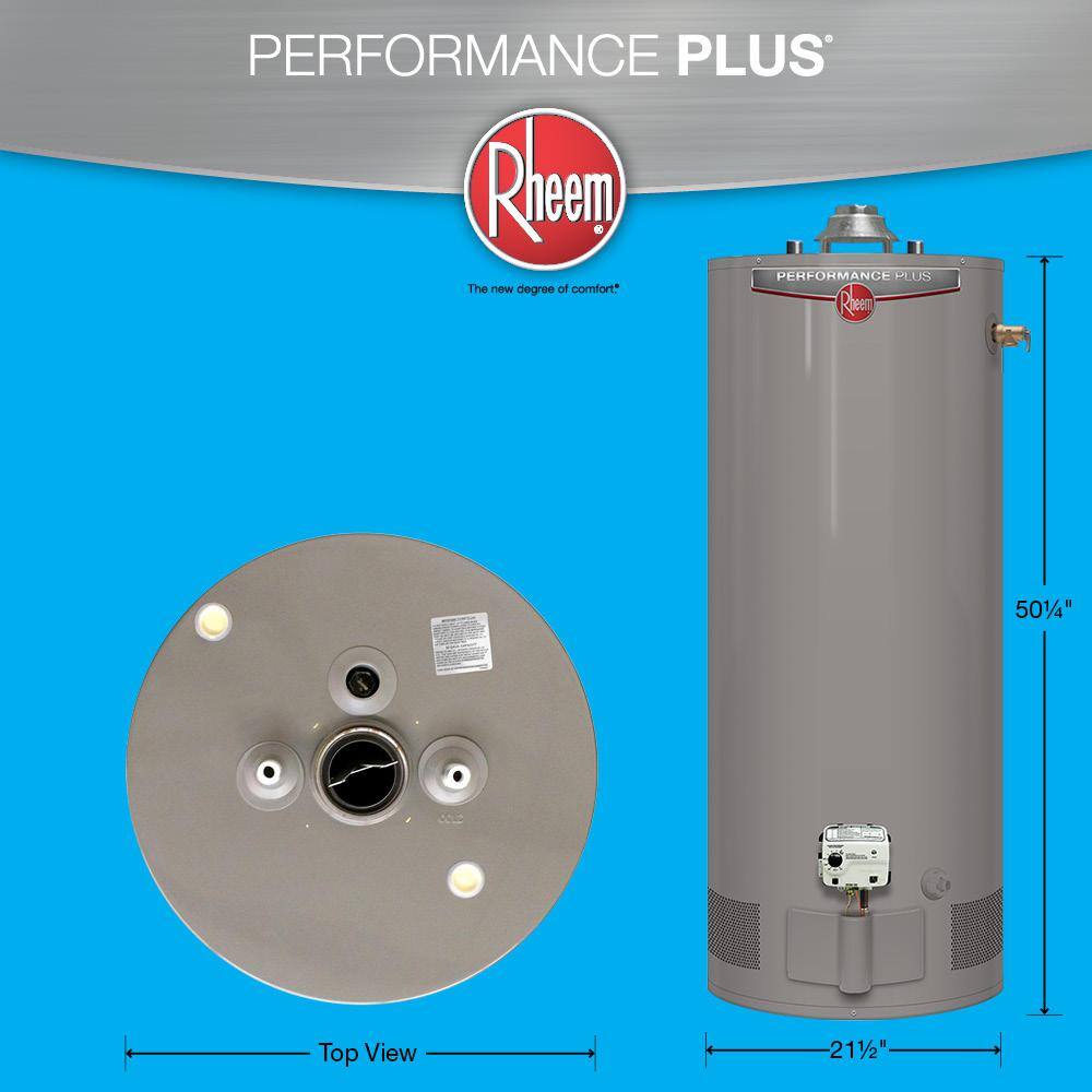 Rheem Performance Plus 40 Gal. Short 9 Year 36000 BTU Liquid Propane Tank Water Heater XP40S09HE36U0