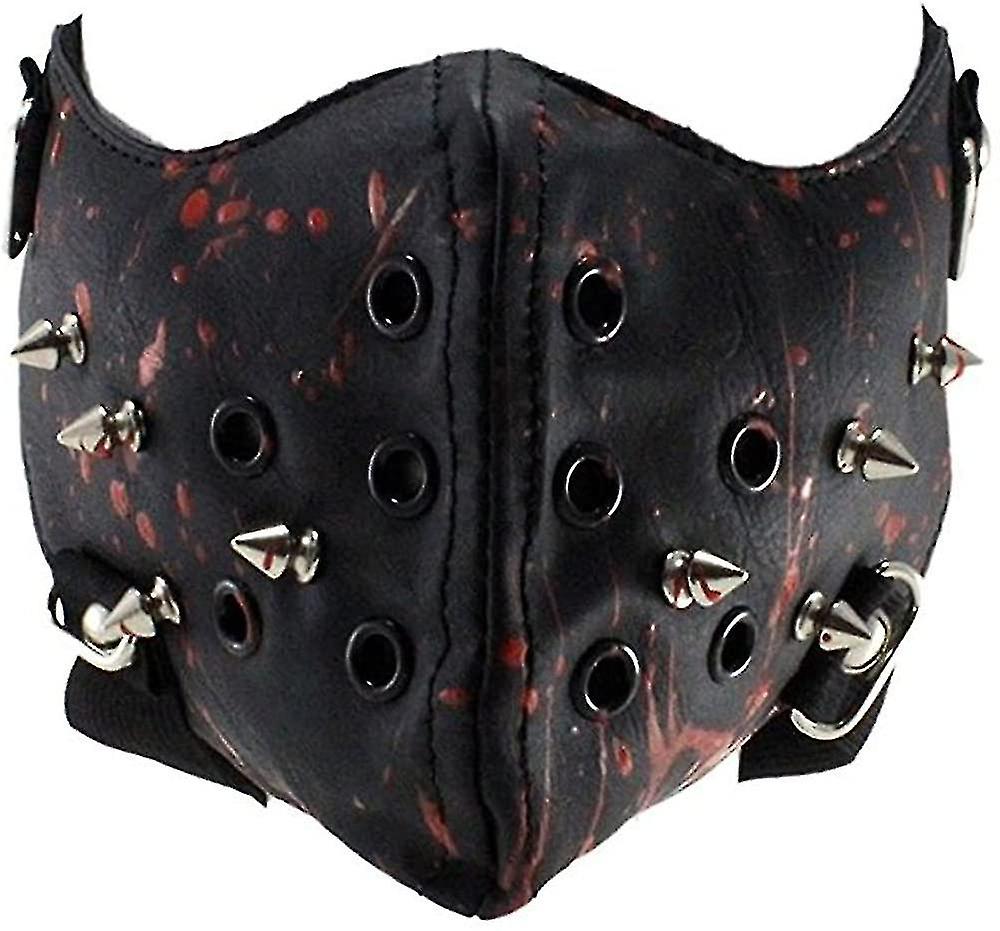 Steampunk Leather Biker Face Mask