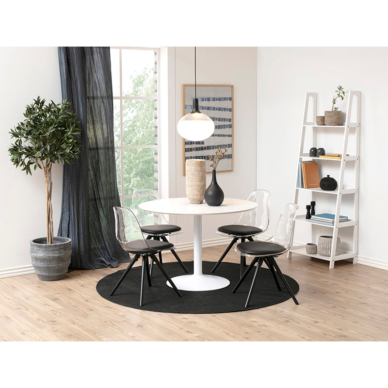 TITAN Round Dining Table 110cm - White