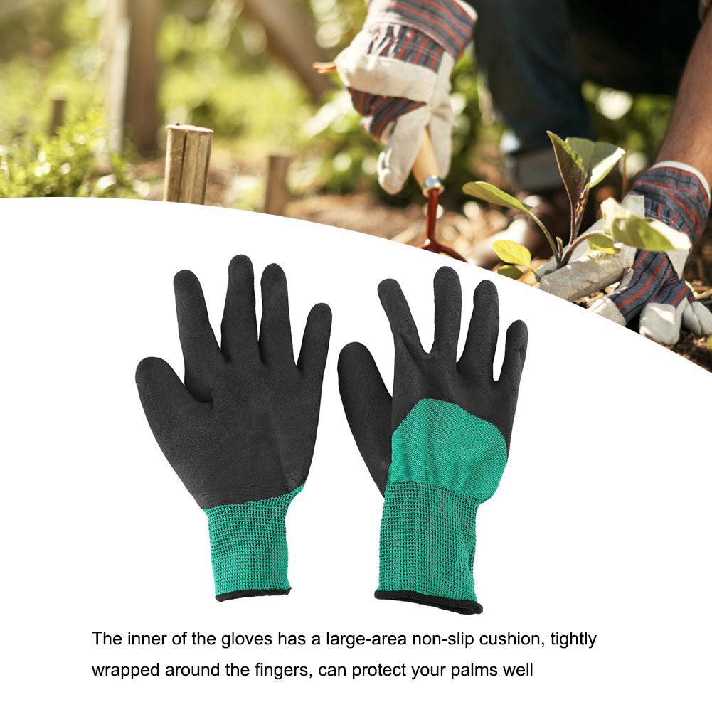 Handling Gloves, Prevent Slip Labor Gloves Green  For Garden Cleaning